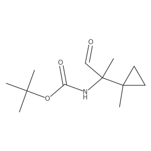 tert-butyl N-[2-(1-methylcyclopropyl)-1-oxopropan-2-yl]carbamate Structure