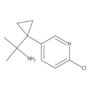 2-[1-(6-Chloropyridin-3-yl)cyclopropyl]propan-2-amine Structure
