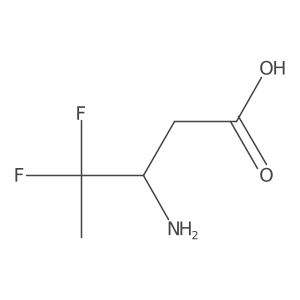 3-Amino-4,4-difluoropentanoic acid结构式