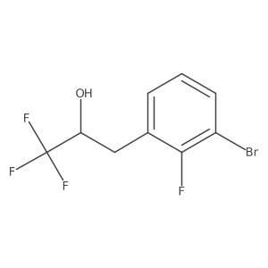 3-(3-bromo-2-fluoro-phenyl)-1,1,1-trifluoro-propan-2-ol结构式