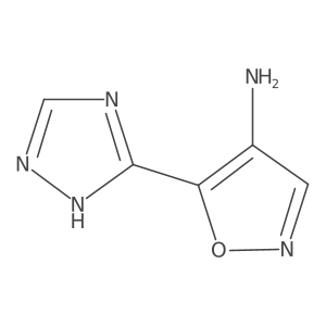 5-(1H-1,2,4-triazol-3-yl)-1,2-oxazol-4-amine结构式