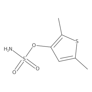 2,5-Dimethylthiophen-3-yl sulfamate结构式