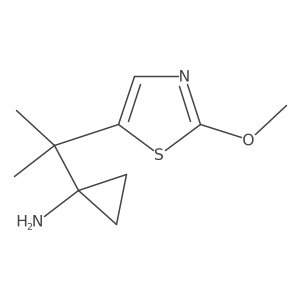 1-[2-(2-Methoxy-1,3-thiazol-5-yl)propan-2-yl]cyclopropan-1-amine Structure