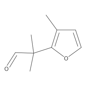 2-Methyl-2-(3-methylfuran-2-yl)propanal Structure