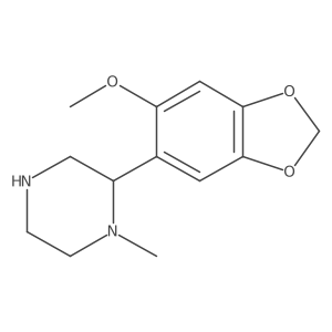 2-(6-Methoxy-1,3-dioxaindan-5-yl)-1-methylpiperazine Structure