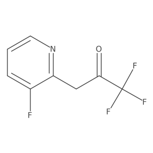 1,1,1-Trifluoro-3-(3-fluoropyridin-2-yl)propan-2-one结构式