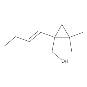 [1-(But-1-en-1-yl)-2,2-dimethylcyclopropyl]methanol结构式