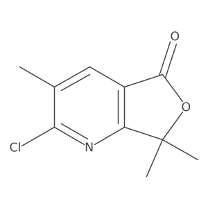 2-Chloro-3,7,7-trimethylfuro[3,4-b]pyridin-5(7H)-one结构式