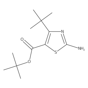 Tert-butyl 2-amino-4-tert-butyl-1,3-thiazole-5-carboxylate Structure