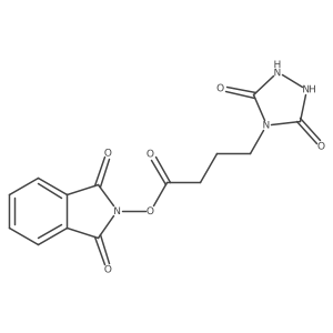 1,3-dioxo-2,3-dihydro-1H-isoindol-2-yl 4-(3,5-dioxo-1,2,4-triazolidin-4-yl)butanoate结构式