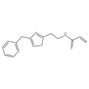 N-[2-(3-Benzyl-1,2,4-oxadiazol-5-yl)ethyl]prop-2-enamide结构式