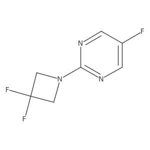 2-(3,3-Difluoroazetidin-1-yl)-5-fluoropyrimidine Structure