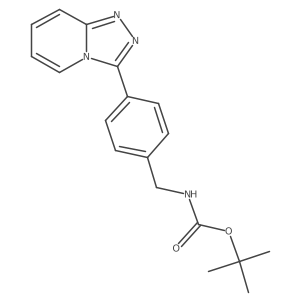 tert-butyl N-[(4-{[1,2,4]triazolo[4,3-a]pyridin-3-yl}phenyl)methyl]carbamate Structure