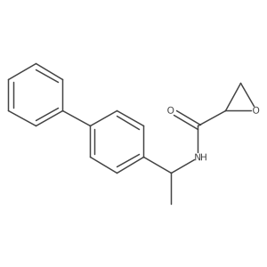 N-[1-(4-Phenylphenyl)ethyl]oxirane-2-carboxamide结构式