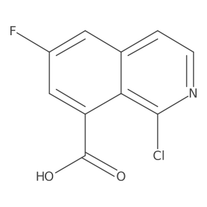 1-Chloro-6-fluoroisoquinoline-8-carboxylic acid Structure