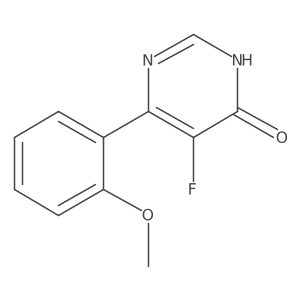 5-Fluoro-6-(2-methoxyphenyl)-3,4-dihydropyrimidin-4-one结构式