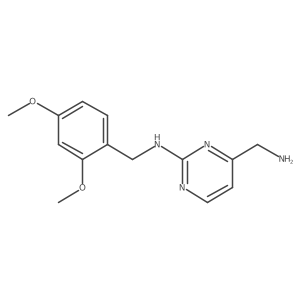 4-(aminomethyl)-N-[(2,4-dimethoxyphenyl)methyl]pyrimidin-2-amine结构式