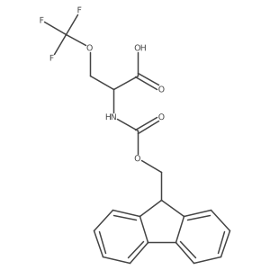 (2R)-2-(9H-Fluoren-9-ylmethoxycarbonylamino)-3-(trifluoromethoxy)propanoic acid Structure