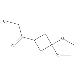 2-Chloro-1-(3,3-dimethoxycyclobutyl)ethanone Structure