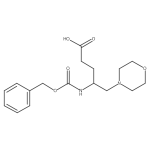 4-{[(Benzyloxy)carbonyl]amino}-5-(morpholin-4-yl)pentanoic acid结构式