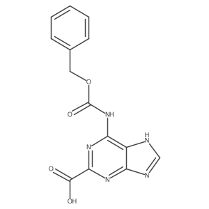 6-{[(benzyloxy)carbonyl]amino}-1H-purine-2-carboxylic acid结构式