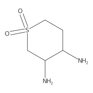 rac-(3R,4R)-3,4-diamino-1lambda6-thiane-1,1-dione Structure