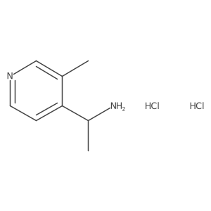 1-(3-Methylpyridin-4-yl)ethan-1-amine dihydrochloride Structure