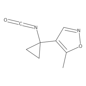 4-(1-Isocyanatocyclopropyl)-5-methyl-1,2-oxazole结构式