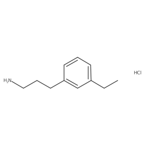 3-(3-Ethylphenyl)propan-1-amine hydrochloride结构式