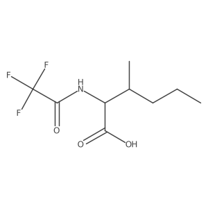 3-Methyl-2-(trifluoroacetamido)hexanoic acid结构式