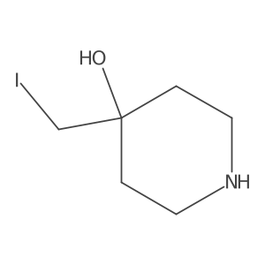 4-(Iodomethyl)piperidin-4-ol结构式