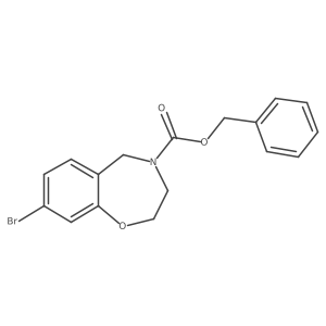 Benzyl 8-bromo-2,3,4,5-tetrahydro-1,4-benzoxazepine-4-carboxylate Structure