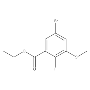 Ethyl 5-bromo-2-fluoro-3-(methylthio)benzoate Structure