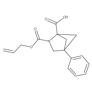 4-Phenyl-2-[(prop-2-en-1-yloxy)carbonyl]-2-azabicyclo[2.1.1]hexane-1-carboxylic acid Structure