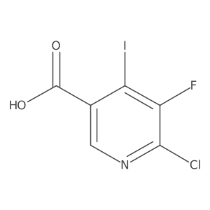 6-Chloro-5-fluoro-4-iodonicotinic acid结构式