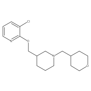 3-Chloro-2-({1-[(oxan-4-yl)methyl]piperidin-3-yl}methoxy)pyridine Structure