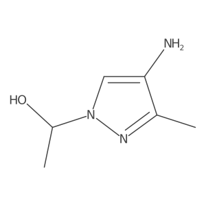 1-(4-amino-3-methyl-1H-pyrazol-1-yl)ethan-1-ol Structure