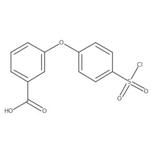 3-[4-(Chlorosulfonyl)phenoxy]benzoic acid Structure