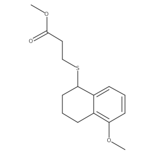 Methyl 3-[(1,2,3,4-tetrahydro-5-methoxy-1-naphthalenyl)thio]propanoate Structure