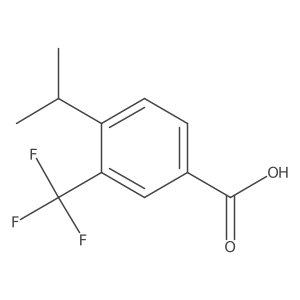 4-Isopropyl-3-(trifluoromethyl)benzoic acid Structure