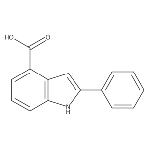 2-phenyl-1H-indole-4-carboxylic acid结构式