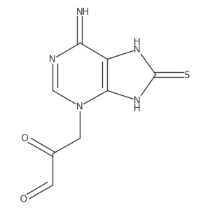 3-(6-Amino-8-mercapto-3H-purin-3-yl)-2-oxopropanal Structure
