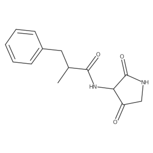 N-(2,4-Dioxo-3-pyrrolidinyl)-I+/--methylbenzenepropanamide结构式