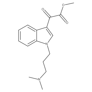 Methyl (1-[3-(dimethylamino)propyl]-1H-indol-3-YL)(oxo)acetate Structure