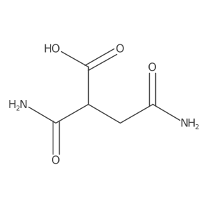 4-Amino-2-carbamoyl-4-oxobutanoic acid Structure