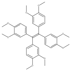 1,1,2,2-Tetrakis(3,4-dimethoxyphenyl)ethene Structure