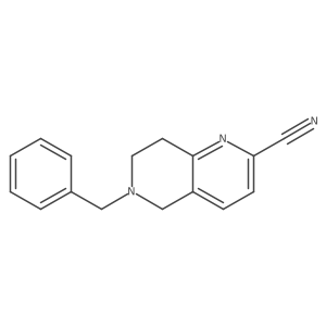 6-Benzyl-5,6,7,8-tetrahydro-1,6-naphthyridine-2-carbonitrile Structure