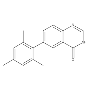 6-(2,4,6-trimethylphenyl)-3H-quinazolin-4-one结构式