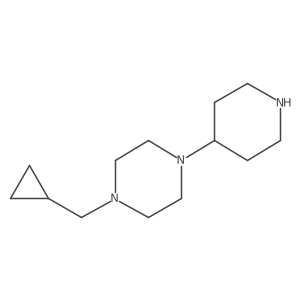 1-(Cyclopropylmethyl)-4-(piperidin-4-yl)piperazine结构式
