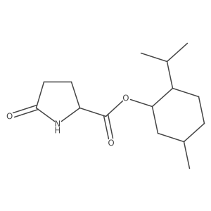 (2S)-2-Isopropyl-5-methylcyclohexyl 5-oxopyrrolidine-2-carboxylate Structure